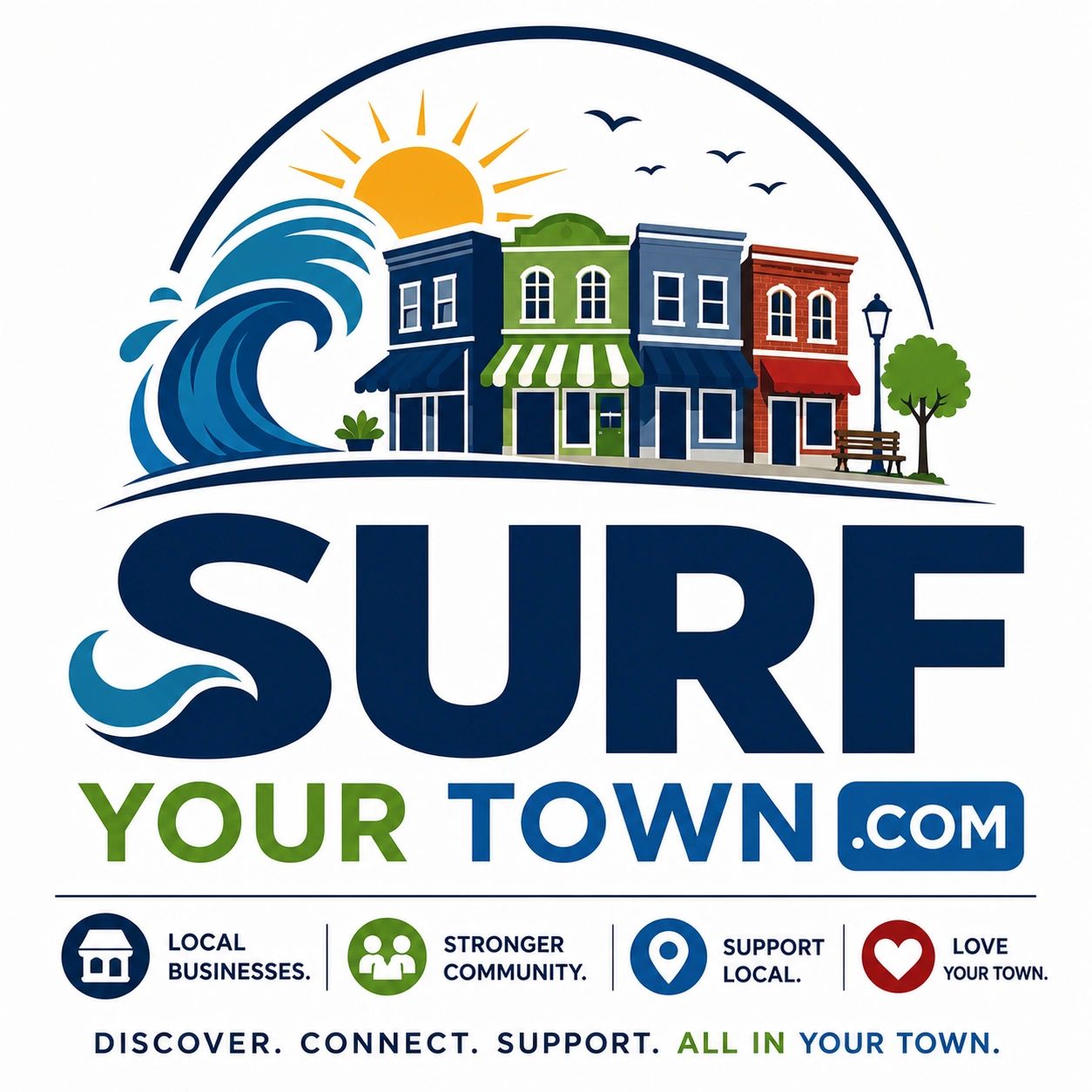 SurfYourTown.com — Hyper-local business directory connecting residents with local businesses, services, and real estate in their town.